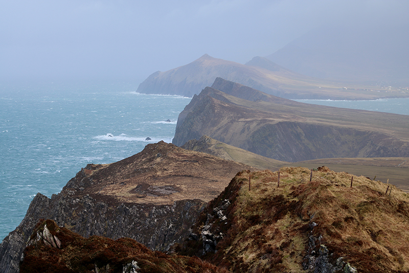 View of the Three Sisters & Ballydavid Head from the Signal Tower on Ceann Sibéal